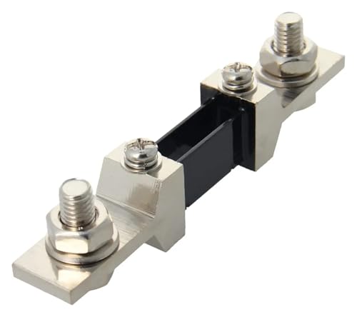 CHBMSS 4pcs DC Current Meter Shunt Resistor, 150A 200A 250A 75mV for DC Ammeter Analog Panel Shunt Meter External(200A 75MV)