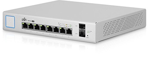 Image of Ubiquiti Networks 8-Port UniFi Switch, Managed PoE+ Gigabit Switch with SFP, 150W (US-8-150W) (Renewed)