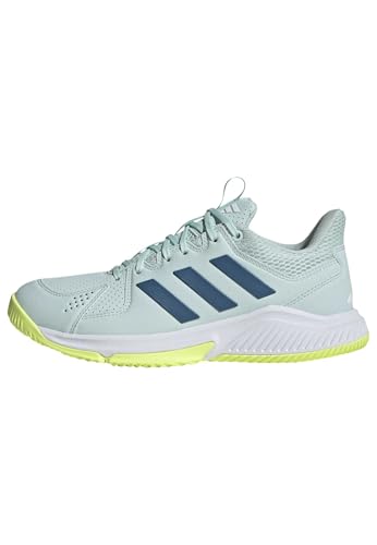 adidas Women's Court Flight, Halo Mint/Yellow, 13.5