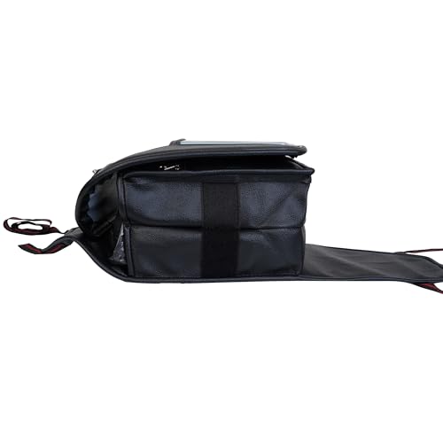 Image of asroy Bike Tank Bag with Mobile Holder, Suitable for All Bikes, 5L Storage Capacity, Faux Artificial Leather Water Resistant Tank Cover with Cushion Support - Suitable for All Bikes (Style-1)