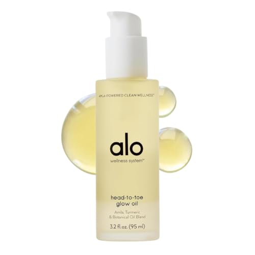 ALO Head-to-Toe Glow Oil | Glow-Boosting Natural Dry Body Oil | Jojoba Amla Aloe & Vitamin E | Hydrates & Nourishes Skin | Citrus Scent | 3.2 Oz