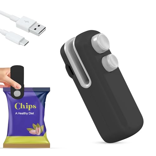 Image of GLUN USB Rechargeable Mini Heat Bag Sealer Compact Food Bag Sealing Machine for Chips Snacks Dry Fruits Plastic Packaging Kitchen Storage Accessories
