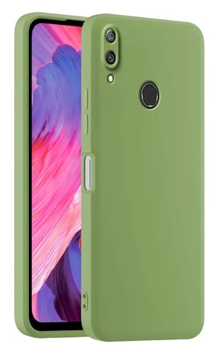 HULLIN Funda de Silicona Colorida para Teléfono, Adecuada para Huawei Y7 2019 / Y7 Pro 2019 / Y7 Prime 2019 / Y7S (6.26') - Verde Matcha