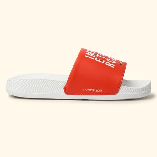 Image of YOHO Sliders for Men | Comfortable and Lightweight Slides | WB Cartoon & Comic Characters: Batman,Superman,Tom & Jerry,Rick & Morty,Big Bang Theory, Friends and Scooby Doo for Boys