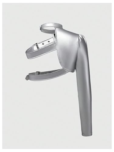 Floerns Women's Y2k Lightweight Jacket Buckle Cut Out Long Sleeve Going Out Crop Tops2