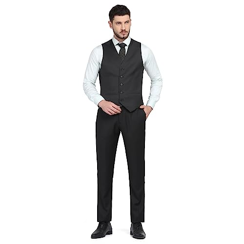 Image of Blackberrys Men Wool-Blend Textured Slim Fit Navy Suit