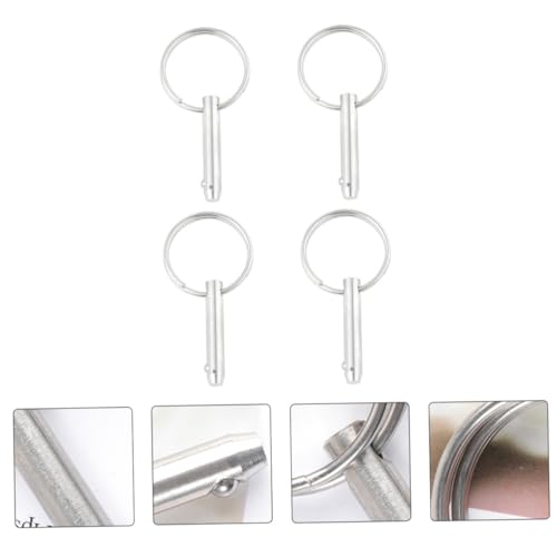 Pasador de seguridad para toldos bimini de barcos en acero inoxidable resistente, pack de 4 3
