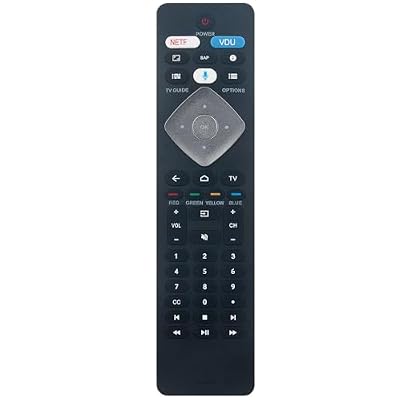 BT800 Voice Replace Remote Control Work for Philips Android TV 65PFL5504/F7 55PFL5704/F7 50PFL5704/F7 43PFL5604/F7 65PFL5602/F7 43PFL5704/F7 50PFL5604/F7 55PFL5604/F7 43PFL5766/F7 65PFL5604/F7