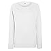 Fruit Of The Loom - Felpa leggera da donna, con maniche raglan, 240 g/m² bianco S