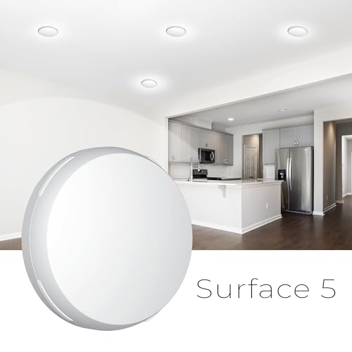 Image of CORVI LED Surface 5 Ceiling Light | 18 Watts illumination using 12 Watts power | Dimmable & Driverless | Backlit for Maximum Output | 5700K White (P1)