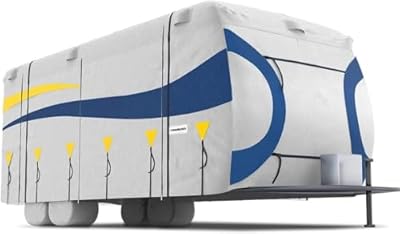 KING BIRD Tearstop-Tec™ Heavy Duty Travel Trailer Camper RV Cover, Fits 27-30ft Motorhome for Winter Snow, Anti-UV, Breathable, Waterproof, Rip-Stop, Oxford