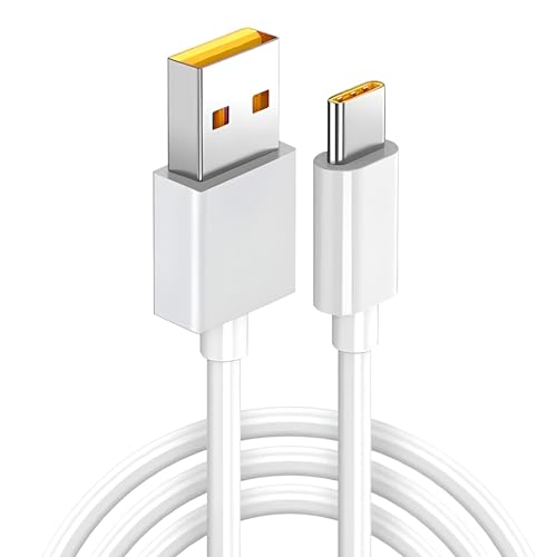Image of Realme Original 100W Supervooc Usb Type C Charging Data Cable for Realme 12 pro plus /11 pro plus /11 /10 /9 Pro /Narzo 60 Pro /60 /50 /50 pro /30 Support 65W Superdart and 33W Dart Also Quick Charge, White