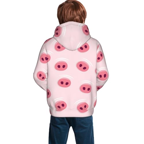Cute Pig Nose Kid Hoodies Boys Sweatshirts Girls Pullover with Pocket4