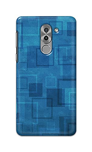 Image of Printed Hard Back Cover Case for Honor 6X Back Cover (Plain Azure Blue) -1302