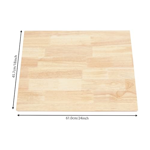 Tabla de cortar rectangular de madera 24x18x1.5 pulg miniatura 5