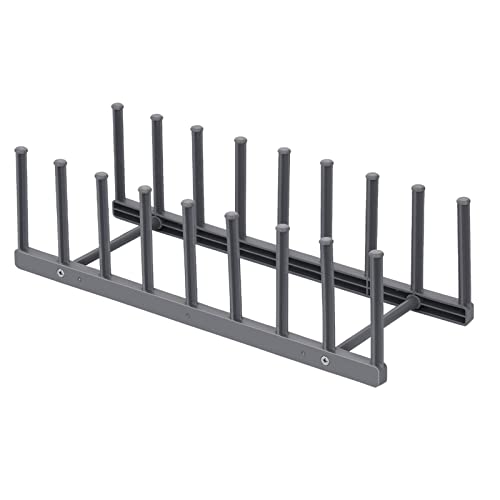 Innerneed Dish Drying Rack Plate Vertical Storage Pot Lids Holder Kitchen Organizer, 8 Slots For Plates, Cutting Boards, Bakeware, Bowls, Cups, Pp Plastic #TOP20