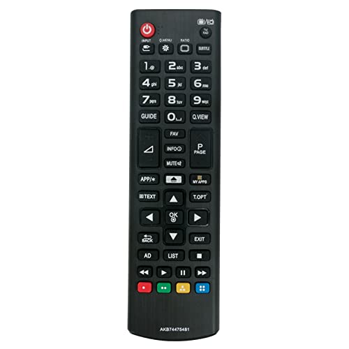VINABTY AKB74475481 Remote Control Replaced Fit For LG LED OLED TV 49LF590V 49UF6407 43LF590V 32LF592U 43UF6407 55LF592V Sub AKB73715601 AKB74475472