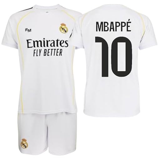 Real Madrid Conjunto Infantil 1a equipación 25-26 - Réplica Oficial Mbappe | Ya disponible en tu tienda friki favorita! En mundofriki.es!