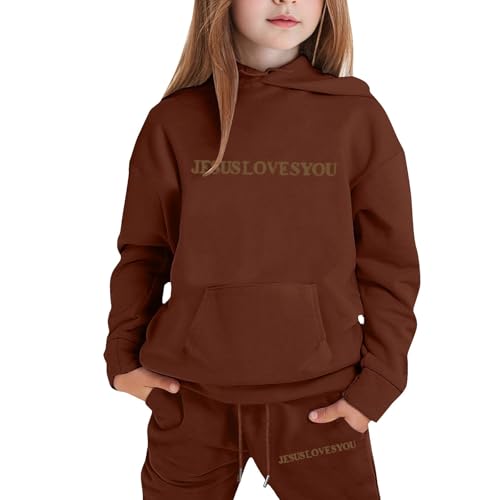 Sweat à capuche imprimé filles coton doux tenue décontractée - 3