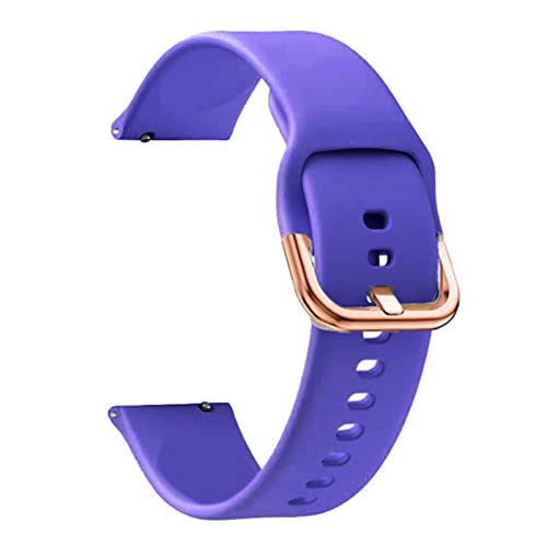 Bracelet silicone 20mm violet pour montre connectée Zepp E GTS 2 Mini GTR 42mm
