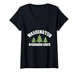 Photo Gallery donna washington lo stato di evergrenn pnw maglietta con collo a v Photo Gallery donna washington lo stato di evergrenn pnw maglietta con collo a v