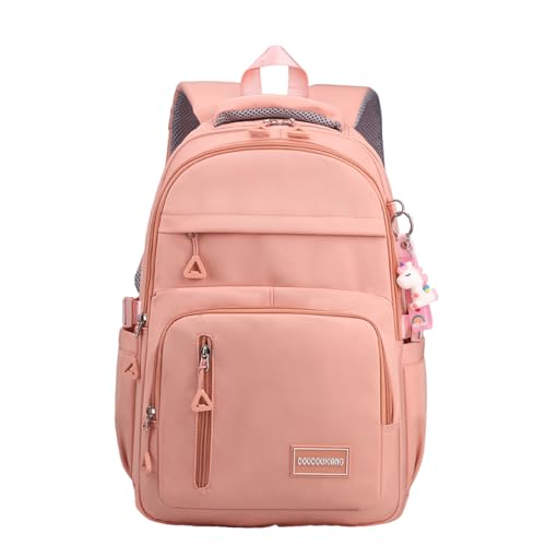 Mochila estética de nailon resistente con cómodas correas acolchadas para libros