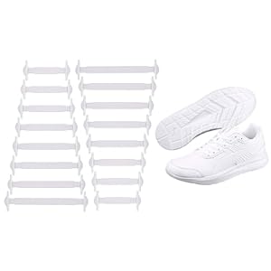 Cordones Elásticos Sin Nudo de Silicona para Niño y Adultos,16PCS Cordones de Zapatos para Niños y Adultos,Cordones Elásticos Silicona para Corredores,Estilo deportivo o casual