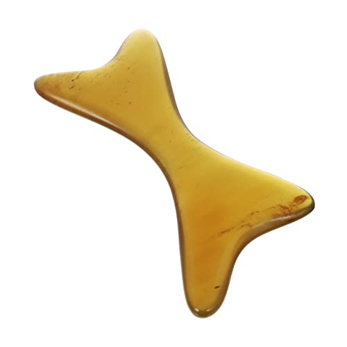 Beavorty 1pc Horn Gua Sha Scraping Massage Tool Spa Treatment Tool Roller for Face Massage Roller Skin Scraping Face Board Jade Facial Eye Scraping Board Scraper Salon Bone Horns Household