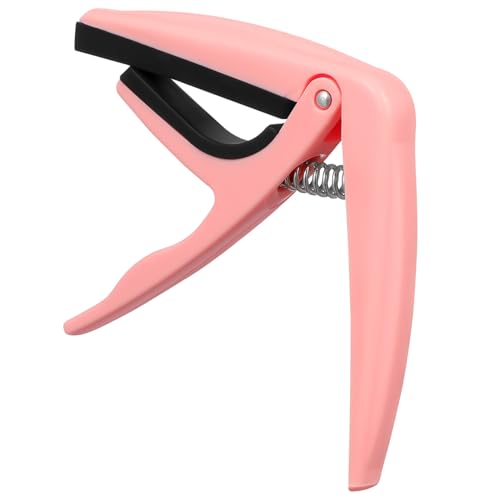 BAZEITFLOW Capo Profesional para Ukulele de Aleación de Zinc y de Usar Accesorio Color Rosa para...