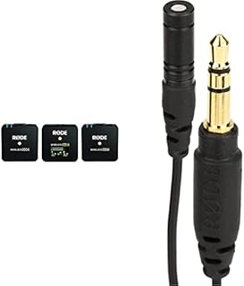 RØDE Wireless Go II Dual Channel Wireless System with Built-in Microphones & Lavalier GO Professional Lavalier/Lapel Microphone for Broadcast, Filmmaking, Content Creation  Black