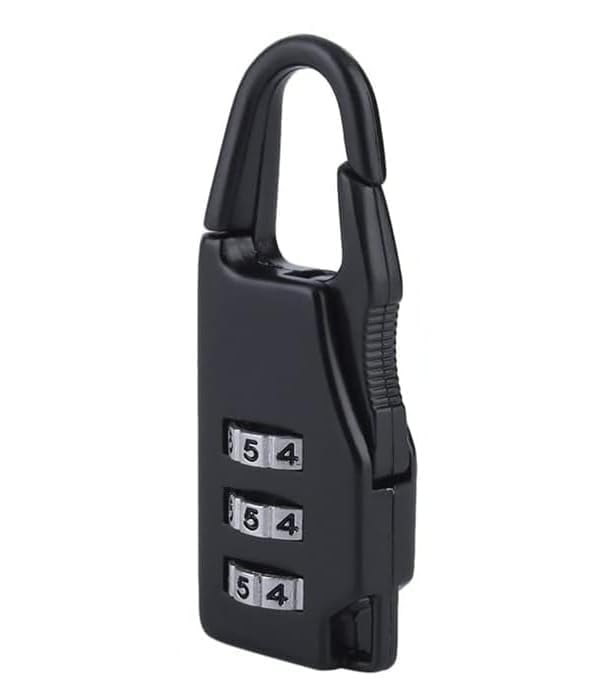 Image of Istara Combination Travel Number Lock | Portable Luggage Lock | 3 Digit Code Number Pad Lock | Sliding Combination Lock | Anti Theft Protection Tool for Luggage /Travel /Cars /Bicycles (Model-6)