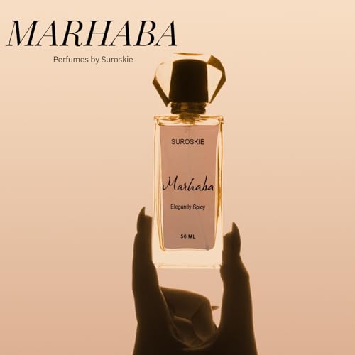 Image of Suroskie Marhaba Perfume 50Ml | Luxury Eau De Parfum | Long Lasting Unisex Fragrance Spray | Aromatic Blend Of Aqua, Cinnamon & Amber Scent | Spicy, Citrus & Woody Notes | Premium Gift For Men & Women