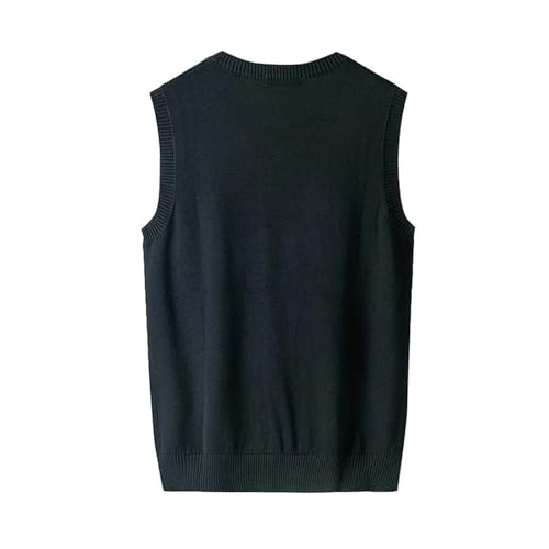Men's Cotton Warm Sleeveless Sweater Vest - V-Neck Sleeveless Waistcoat For Winter And Spring Clothing3