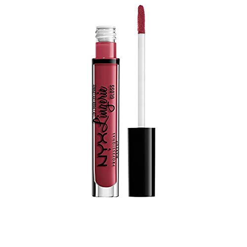 Nyx Professional Makeup Lip Lingerie Gloss, Dark Pink-brown, 0.11 Ounce