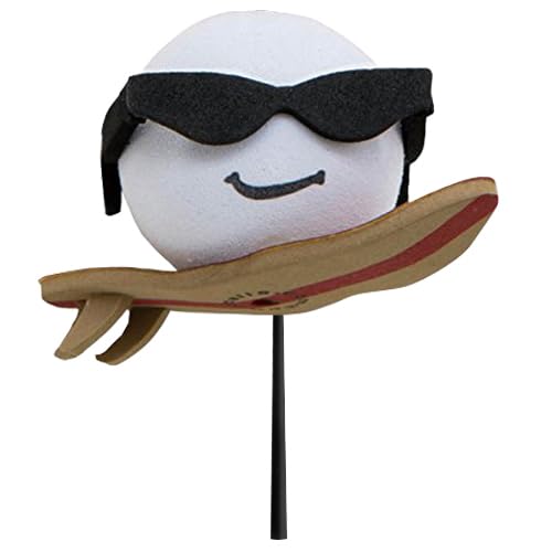 Coolballs Cool Surfer Dude Kahuna Surfing Car Decor Antenna Topper Auto Accessory