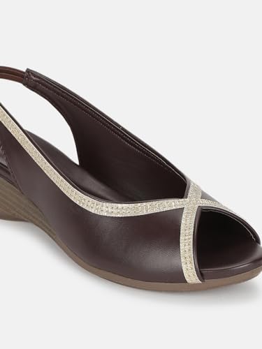 Image of Marc Loire Women's Open Toe Block Heel Metallic Fashion Sandals for Everyday