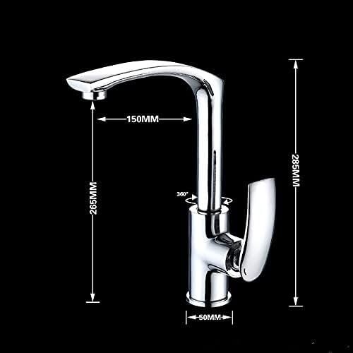 Rubinetto, Rubinetto per lavello da Cucina Compatibile con Bar Agriturismo Commerciale, Rubinetto da Cucina Girevole in Ottone, Rubinetto per lavabo, Rubinetto Alto per Bagno, Miscelatore per lavabo,