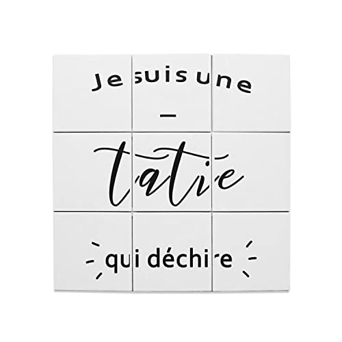 Carreaux céramique tatie idéale à offrir en cadeau de famille