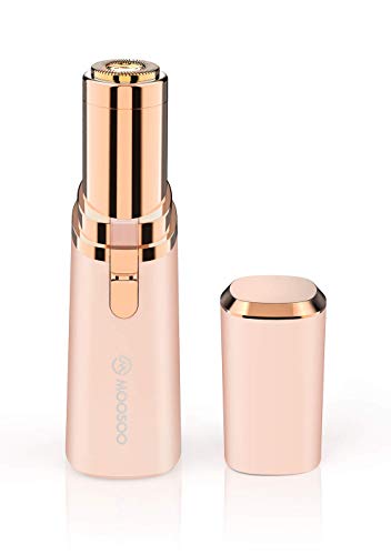 Facial Hair Removal for Women, Electric Ladies Perfect Hair Shaver Remover Razors Trimmer Epilator for Face Bikini Peach Fuzz Upper Mustache Lip Chin Pink? MOOSOO LDS