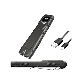 Nitecore EDC27 Every Day Carry Rechargeable Flashlight – 3000 Lumens w/Eco-Sensa USB-C Charging Cable