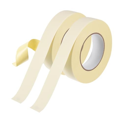 Image of MECCANIXITY 2Pcs Insulating Acetate Roll Cloth Adhesive Tape, 1.2in x 98ft White Electrical Heat Resistant Fabric Tape for Laptop Electric Automotive Guitar Repair Wire Harness