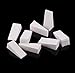 LASSUM 12 Pcs Gradient Nails Soft Sponges for Color Fade Manicure Nail Art Tools (White）