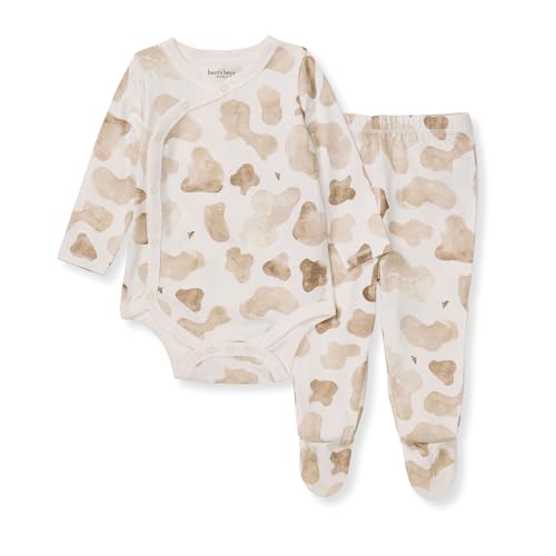 Image of Burt's Bees Baby Unisex Bodysuit and Pant Set, 100% Organic Cotton