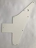 Para Gibson 76 Explorer Re-Issue Guitarras Golpeador Scratch Plate (3 capas blancas)