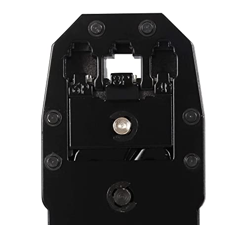 Alicate de Crimpar RJ45 RJ12 RJ11 Terminal com Descascador Lamina de Corte e Desencapador Cabo de Re