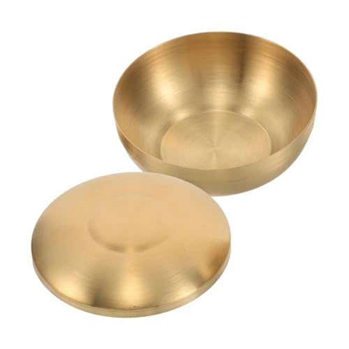 NAMOARLY Stainless Steel Korean Kimchi Bowl Rice Bowl Lid Multi-purpose for Restaurant