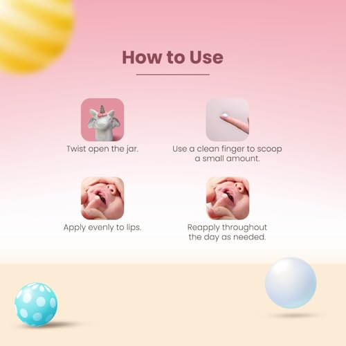 Image of O'mumsie Unicorn Lip Balm | Gentle Lip Care with Shea Butter & Coconut Oil | Perfect for Kids & Adults | Available in Celestial Wings & Twilight Pink | 5 grams