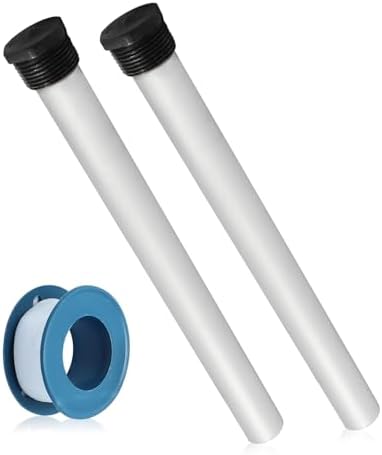 Anxingo 2 Pack 232767 Water Heater Anode Magnesium Anode Rod for Hot Water Tank RV Water Heater Anode Rod Kit, 9¼ Inch Long, 3/4" NPT Thread
