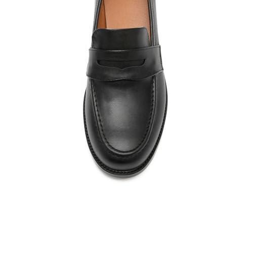 Image of ONEENO Women's Classic Flat Leather Penny Loafer