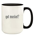 got musket? - 15oz Ceramic Colored Handle and Inside Coffee Mug Cup, Black